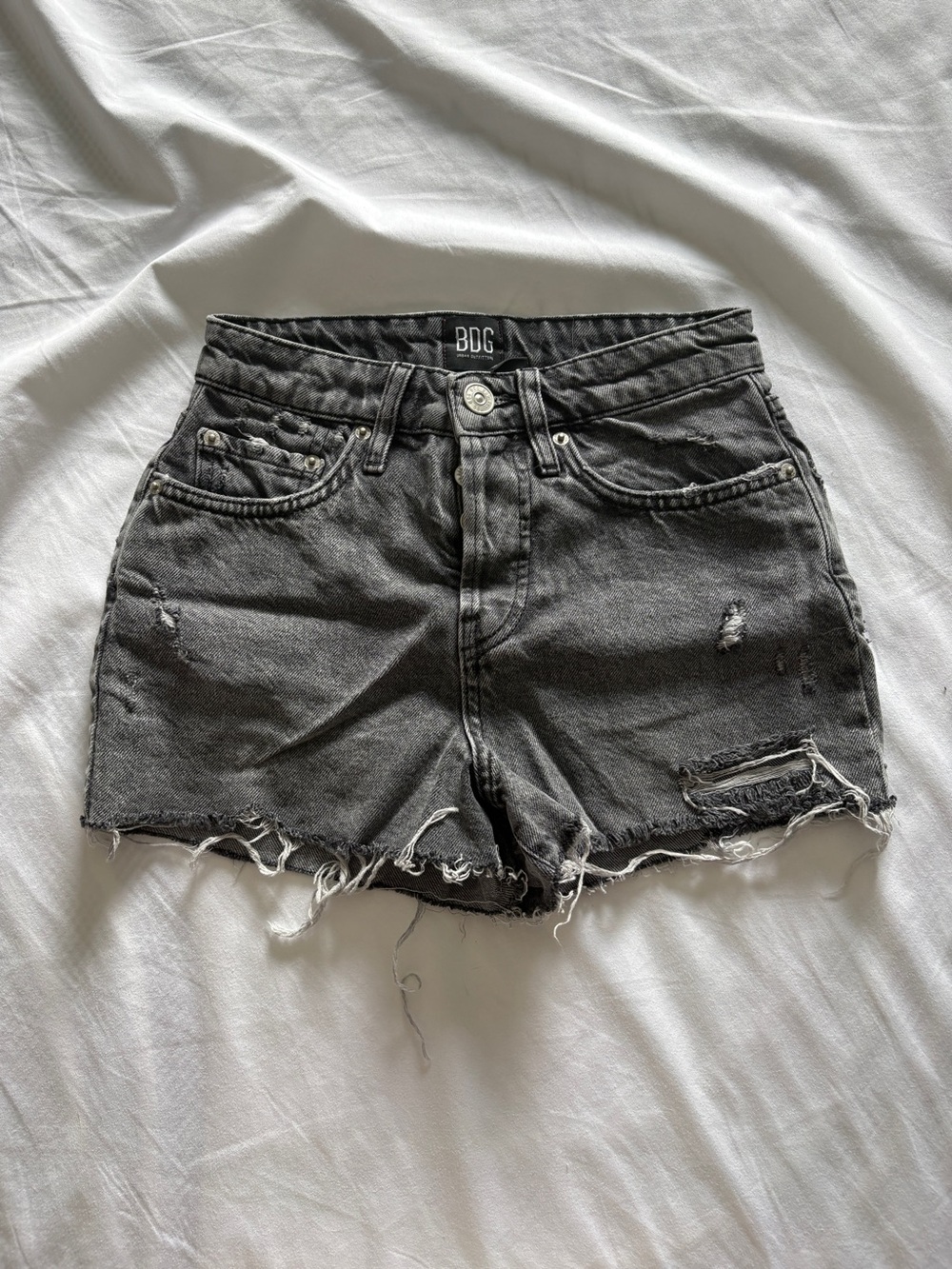 BDG Black Denim Shorts